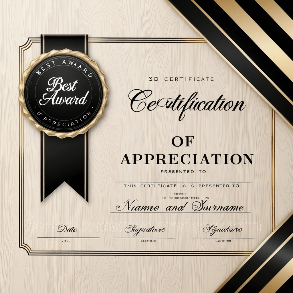 Certificates - Internationally Approved